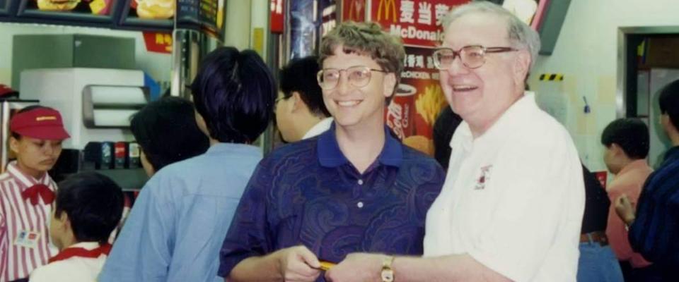 Warren Buffett and Bill Gates at McDonald&#39;s