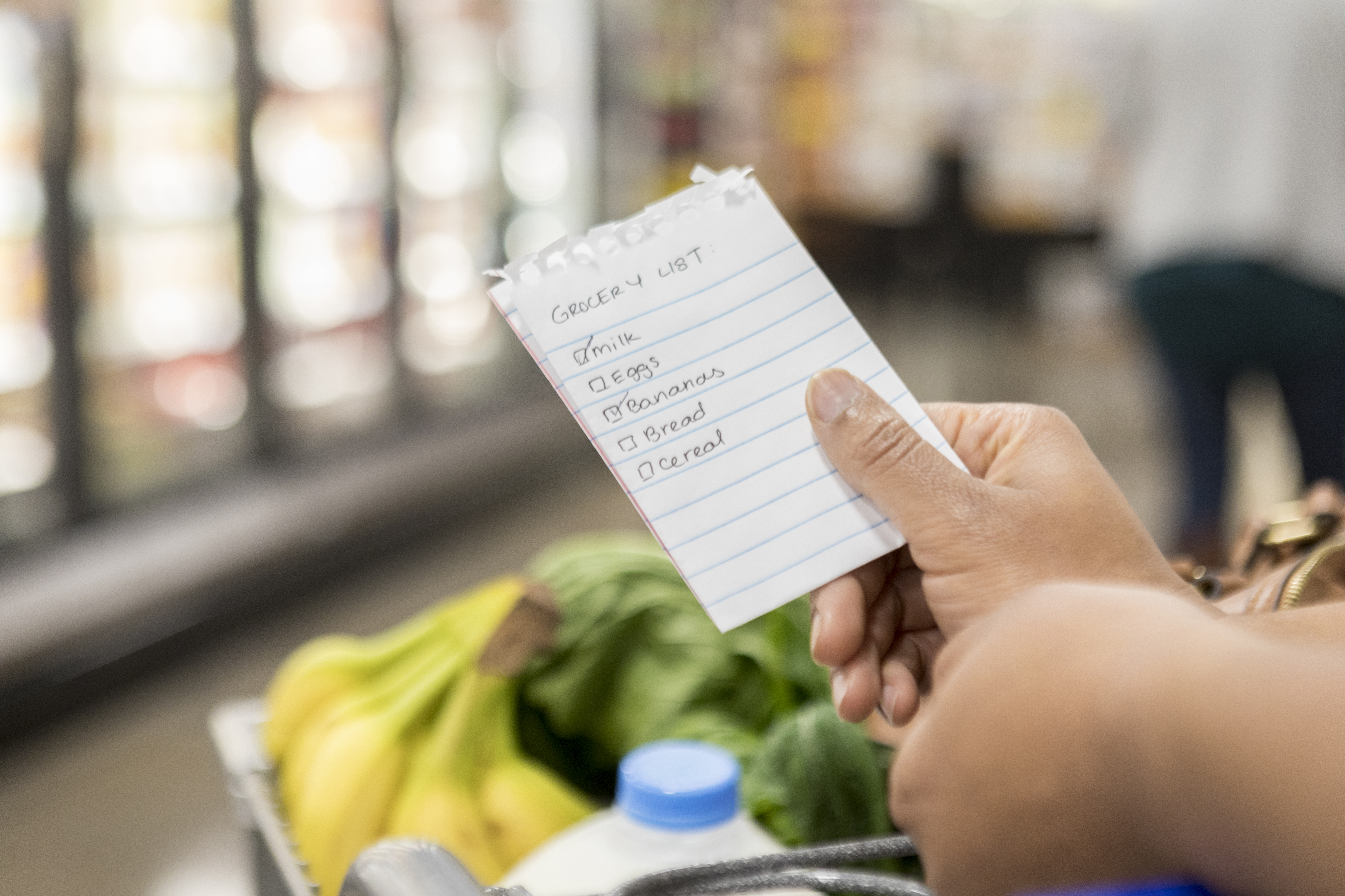 Vicky recommends looking at what you already have in before making a shopping list