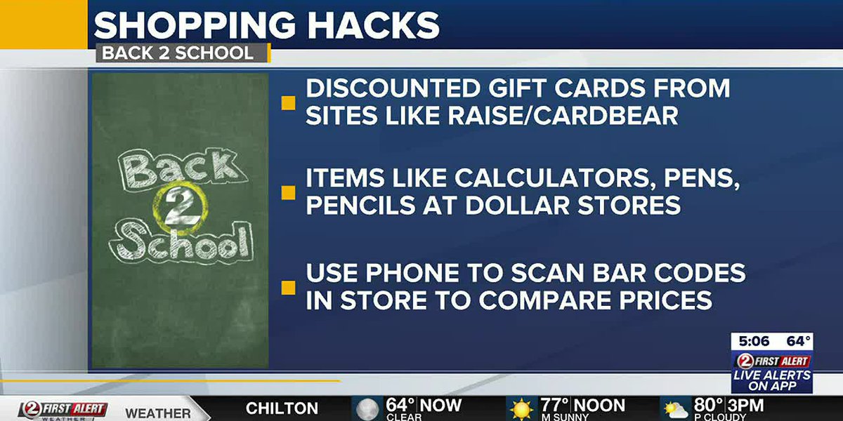 BACK 2 SCHOOL: Tips for saving money on school shopping – WBAY