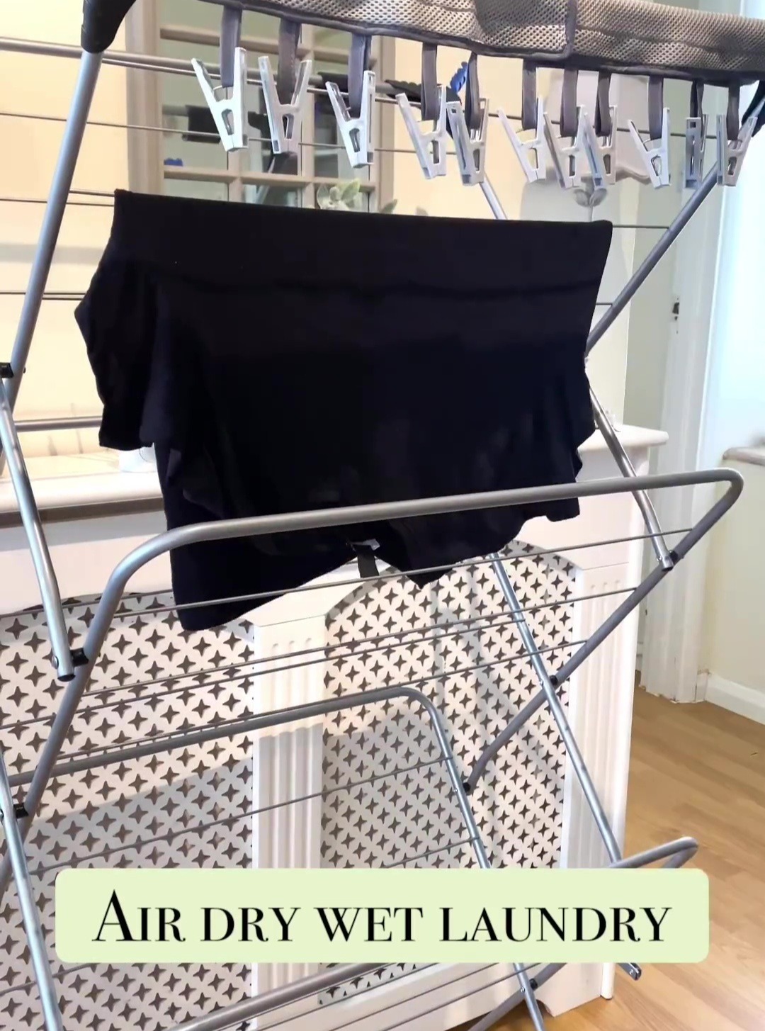 You could also save money by not using the tumble dryer and leaving your clothes to air dry